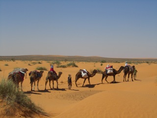 Le désert, c’est la tranquillité, le silence, une succession de paysages changeants.